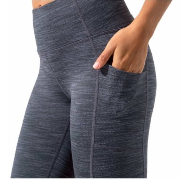 Mondetta Brushed Jacquard Legging - Blue S - Picture 3 of 7